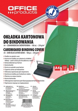 Okładki do bindowania Zielone Skóropodobne a100