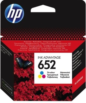 Трехцветные чернила HP 652 F6V24AE