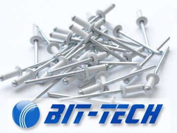 Заклепки потайные заклепки окрашенные в белый цвет Al/St 4,8x16 10 шт.