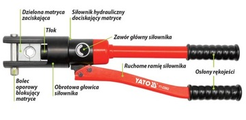 Машина для обжима концов канатов 16-300мм YATO