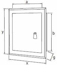 МЕТАЛЛИЧЕСКАЯ ДВЕРЬ INSPECT 20X35 ЧЕРНАЯ РУЧКА