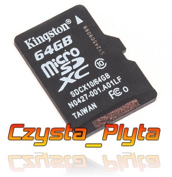 Kingston Micro SDXC 64 ГБ, класс 10, самый быстрый FULLHD