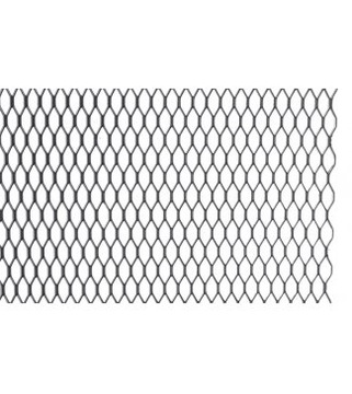 Siatka tuningowa czarna do grilla zderzaka 100x25