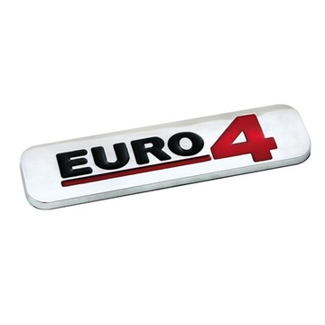 EMBLEMAT CHROM LOGO NAKLEJKA 3D EURO 4