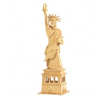 PUZZLE DREWNIANE 3D STATUA WOLNOŚCI USA