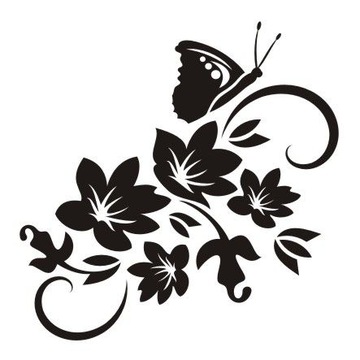 Naklejka na ścianę ścienna - Motylkowa fantazja 32