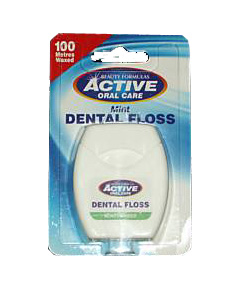ACTIVE DENTAL FLOSS NIĆ MIĘTOWA WOSKOWANA 100M