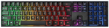 KLAWIATURA DLA GRACZY FURY SPITFIRE PODŚWIETLANA