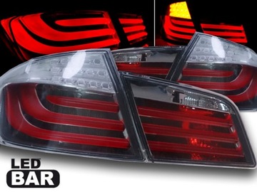 LAMPY BMW F10 10-07/13 RED WHITE LED BAR DIODOWE