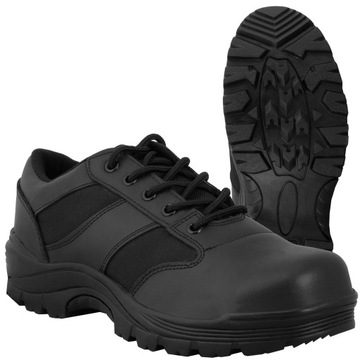 BUTY TAKTYCZNE WOJSKOWE OCHRONA SECURITY MIL-TEC Low Połówki Czarne 45