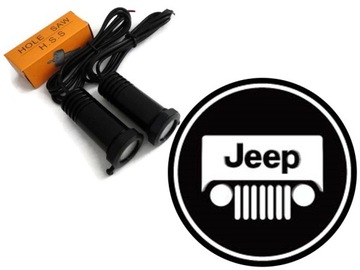 ŚWIATŁA LED POWITALNE LOGO JEEP LASER EFEKT 3D 7W