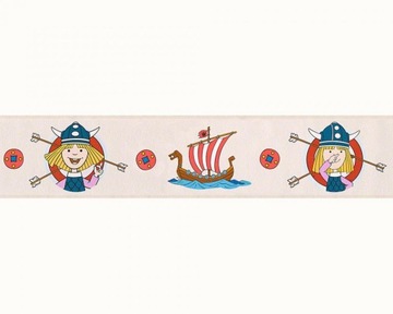 Pasek dekoracyjny Piraci Wikingowie BORDER 94195-1