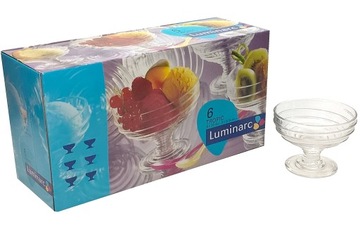 Luminarc Pucharki do lodów deserów 6szt Tropic