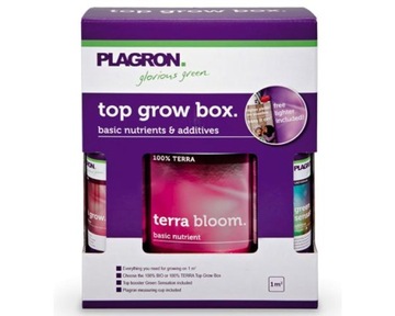 Plagron Top Grow Box 100% Terra zestaw nawozów do uprawy w ziemi na 1m2