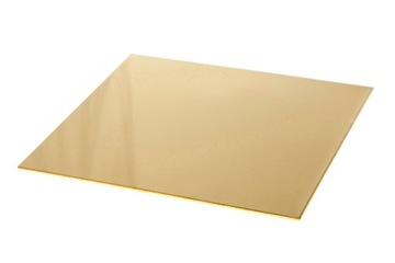 Blacha mosiężna mosiądz arkusz 0,8mm - 20x20cm | formatka 200x200x0,8mm