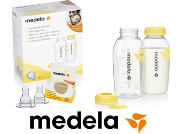 Medela 2 бутылочки для грудного вскармливания по 250 мл + 2 соски M