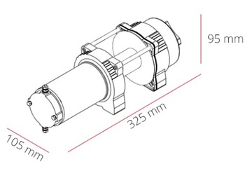 ЛЕБЕДКА DRAGON 1,6T ЭЛЕКТРИЧЕСКАЯ ЛЕБЕДКА 12 В для четырехплугового плуга + пульт дистанционного управления