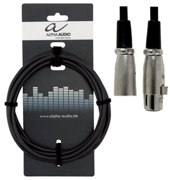 ALPHA AUDIO Микрофонный кабель XLR-гнездо - XLR-папа, 6 м