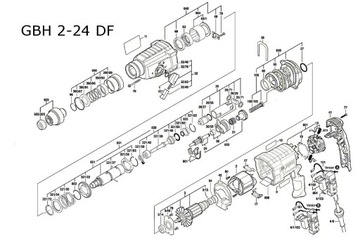 Цилиндр и поршень Bosch GBH 2-24 D, GBH 2-26 DRE, GBH 2-26 DFR