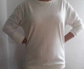 Bluza z drugim rękawem Jadea- 5016 (Latte-S)