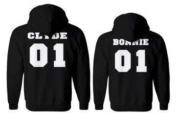 bluzy dla par z kapturem BONNIE i CLYDE roz.M