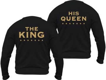 Bluza KING QUEEN bluzy dla zakochanych PAR kpl XXL