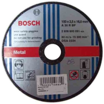 Tarcza Bosch do ciecia metalu 100 mm x16 x 2,5mm