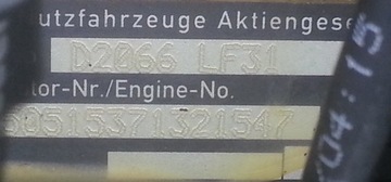 Двигатель MAN TGA TGX TGS D20 66 LF31 440 л.с. ЕВРО 4