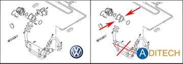 ЗАМЕНА ПРОБКИ КЛАПАНА EGR VW AUDI SEAT SKODA