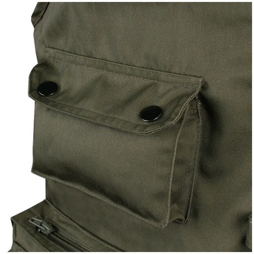 фото ориг. №14, Miles-tec vest fishing hunting sleeveless olive left