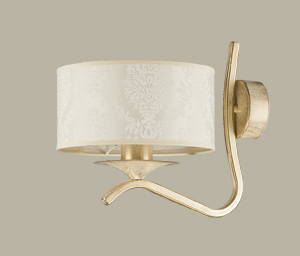 Lampa kinkiet abażur ecru KASZMIR 1-pł 1276 J