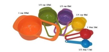 6x КУХОННЫЕ МЕРНЫЕ КРУЖКИ МЕРНЫЕ ЛОЖКИ