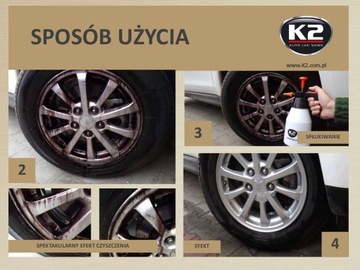 K2 ROTON 700мл ЖИДКОСТЬ ДЛЯ МОЙКИ ДИСКОВ И КОЛПАКОВ