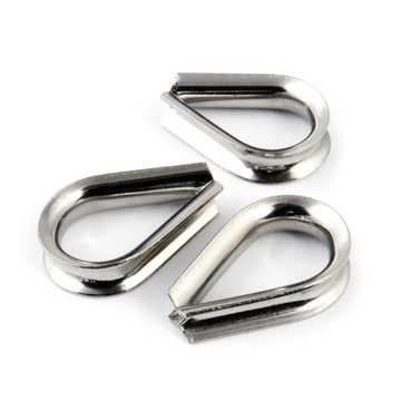 Kausza nierdzewna A4 do lin sercówka 6mm 5 szt.