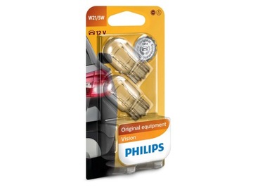 Лампы Philips W21/5W Vision + на 30 % больше света