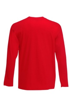FRUIT OF THE LOOM KOSZULKA Z DŁUGIM RĘKAWEM Red S