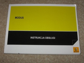 RENAULT Modus Grand polska instrukcja obsługi 2008-2012 + ksiązka serwisowa