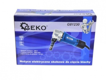 Nożyce elektryczne skokowe do cięcia blachy GEKO G