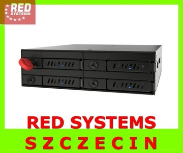 RED Kieszen 5.25' 4x HDD SSD 2.5' SATA Chieftec v2