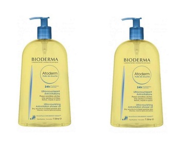 2x BIODERMA Atoderm Huile OLEJEK DO KĄPIELI 1000ml