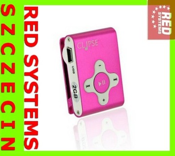 RED Shop MP3 2GB Наушники розовый розовый Щецин