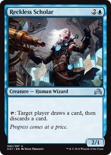 MTG 4x Reckless Scholar (Uncommon)