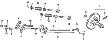 Рычаг клапана HONDA GX270 GX390 14431-ZE2-010