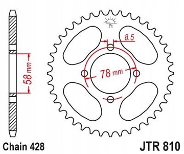 Комплект привода Suzuki GN 125 Суперпрочная цепь.