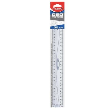 Linijka Maped Geometric z uchywtem 30cm transparentna przezroczysta x 20