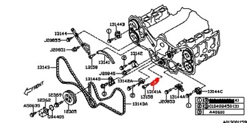 НАПРАВЛЯЮЩАЯ ЦЕПИ ГРМ SUBARU 3.0L H6