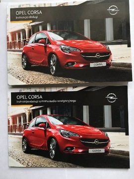 OPEL CORSA E Комплект инструкций по эксплуатации на польском языке 2014-19 навигационный радиотелефон