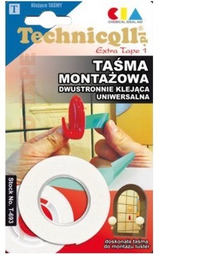 TAŚMA MONTAŻOWA DWUSTRONNIE KLEJĄCA - Technicqll