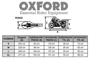 Чехол для мотоцикла Oxford Stormex, размер XL