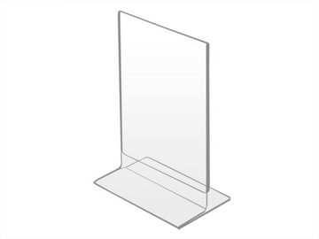 STOJAK NA MENU ULOTKI INFORMACYJNY - DWUSTRONNY PLEXI (pleksi) A7 PIONOWY